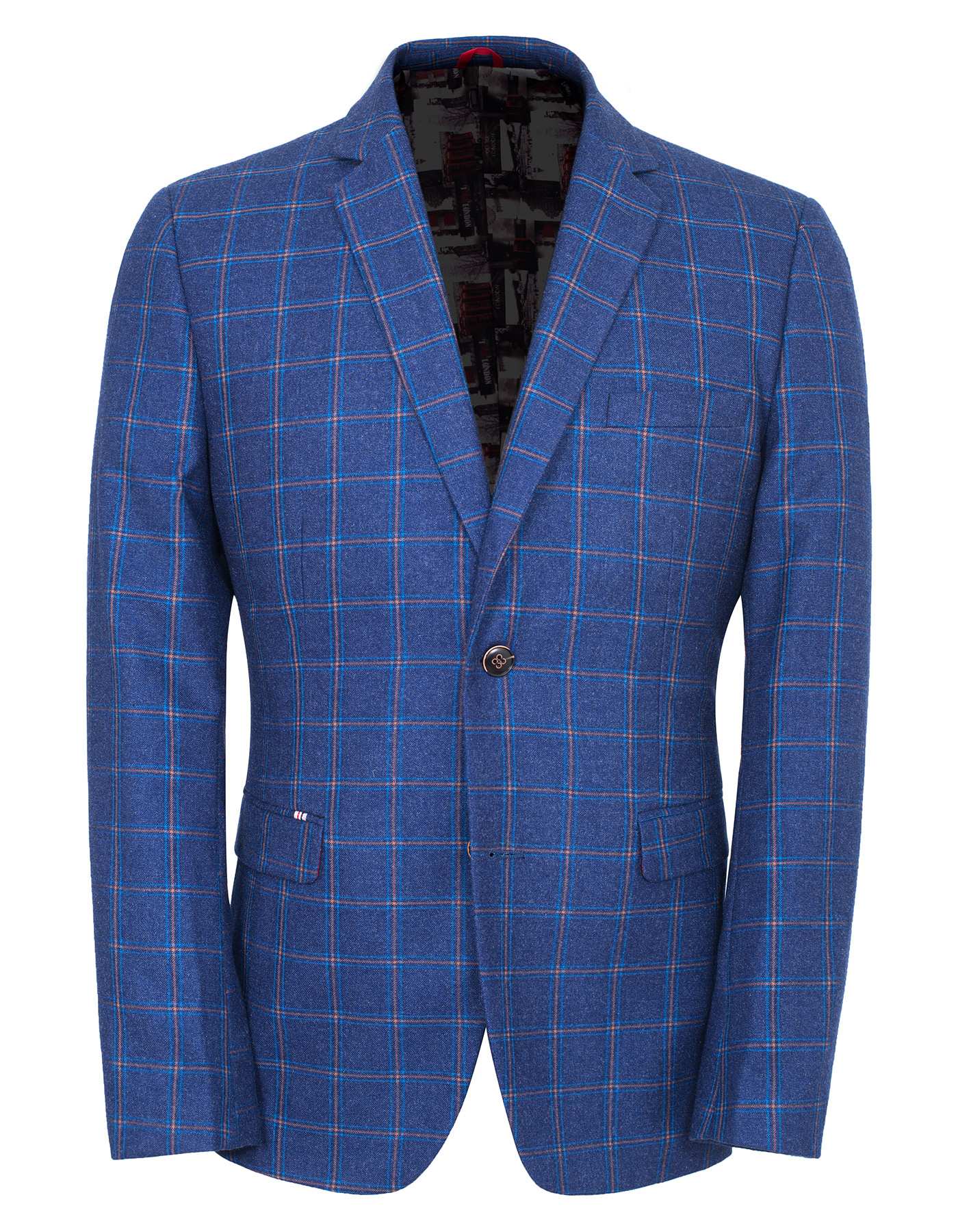 D Blue Smart Fit Coat